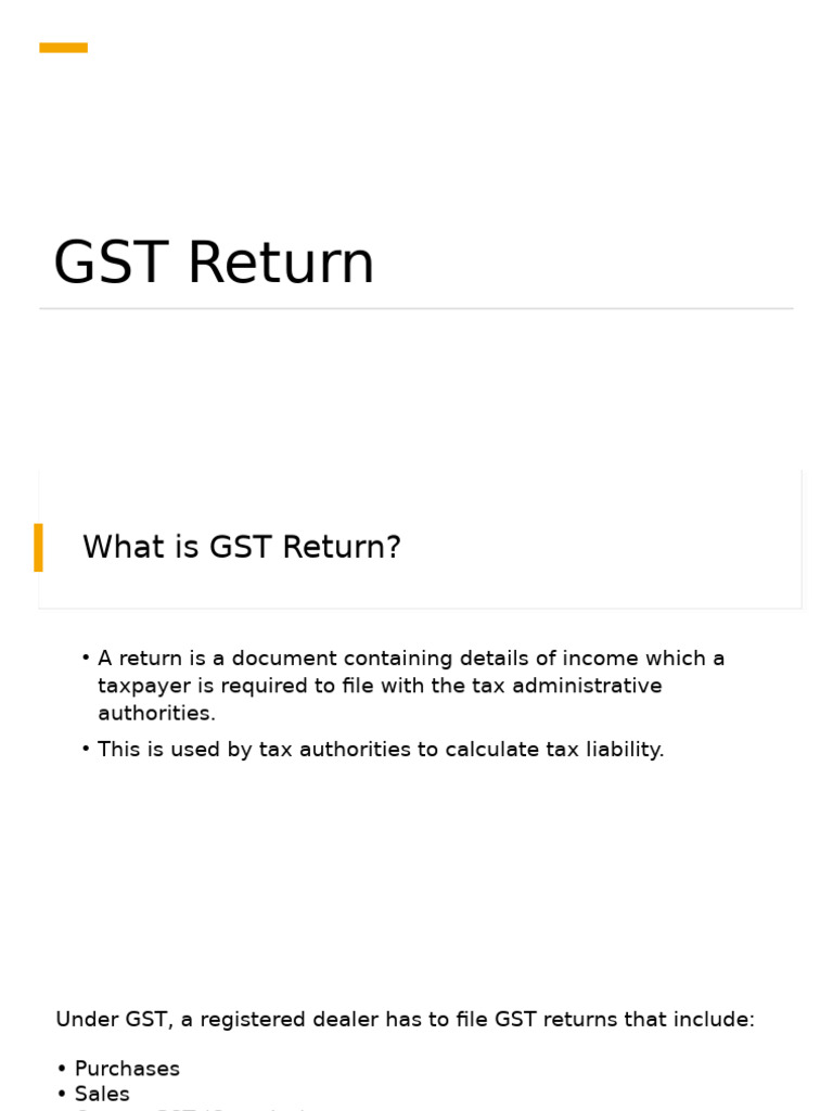 GST Return | PDF | Value Added Tax | Money