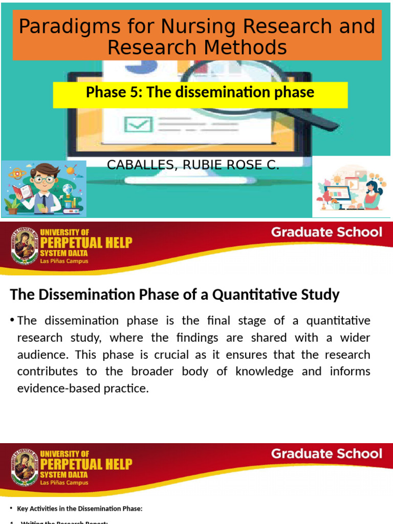 Dissemination Phase in Nursing Research | PDF | Methodology | Inquiry