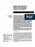 Hippo Cam Pal Sclerosis in Children With Intractable Temporal Lobe Epilepsy - Detection With MR Imaging