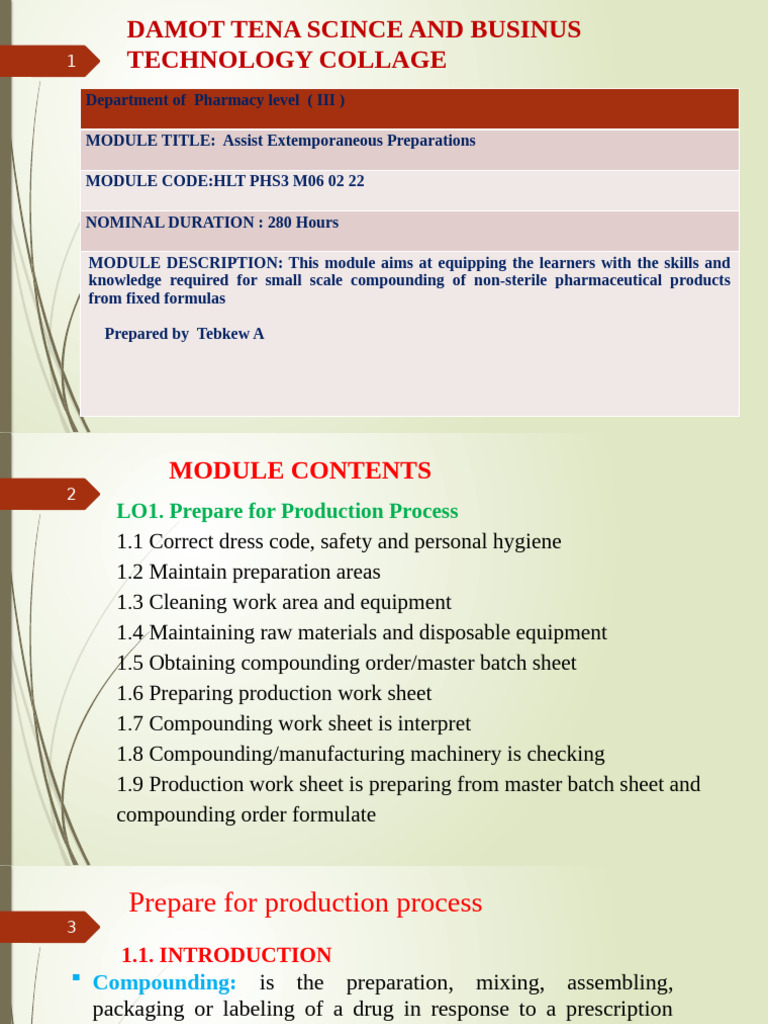 Extemporaneous Compounding Guidelines | PDF | Medical Prescription ...