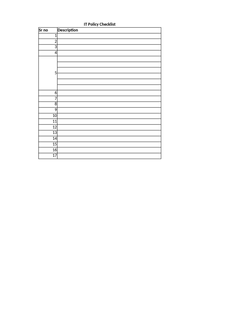 It Policy Checklist 1 Pdf Gmail Cyberwarfare