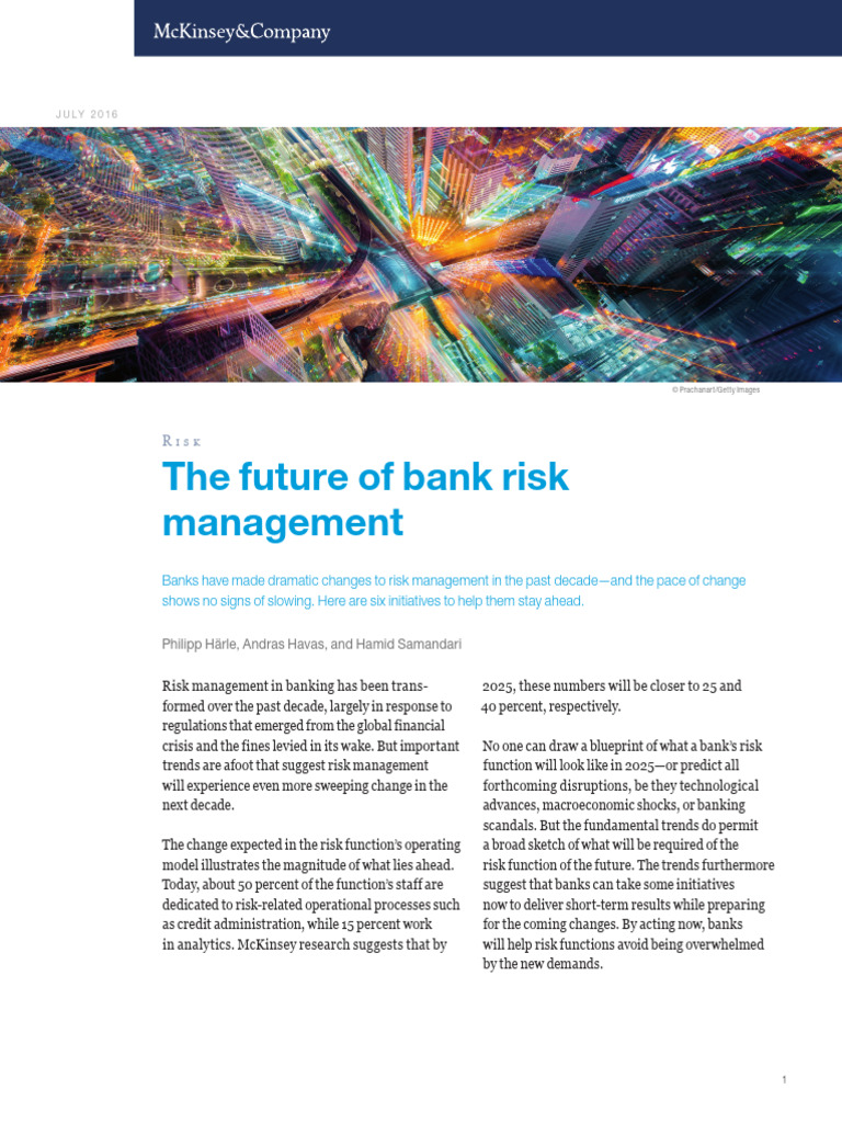 Future Trends in Bank Risk Management | PDF | Banks | Risk