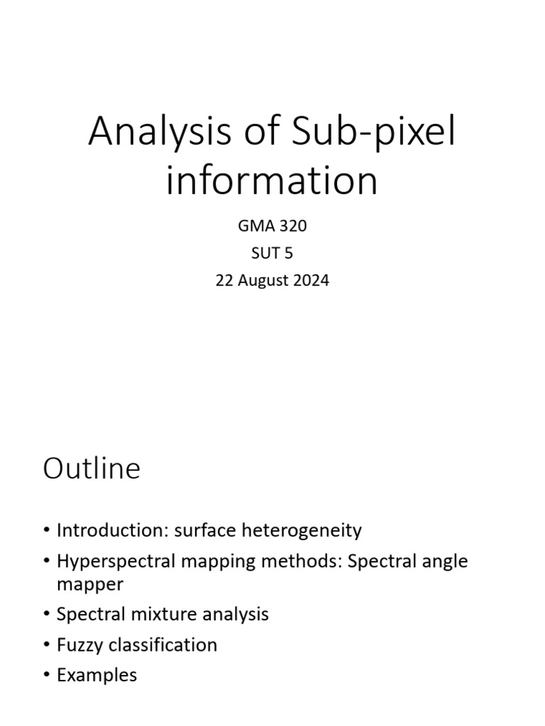 Algorithms For Subpixel Registration