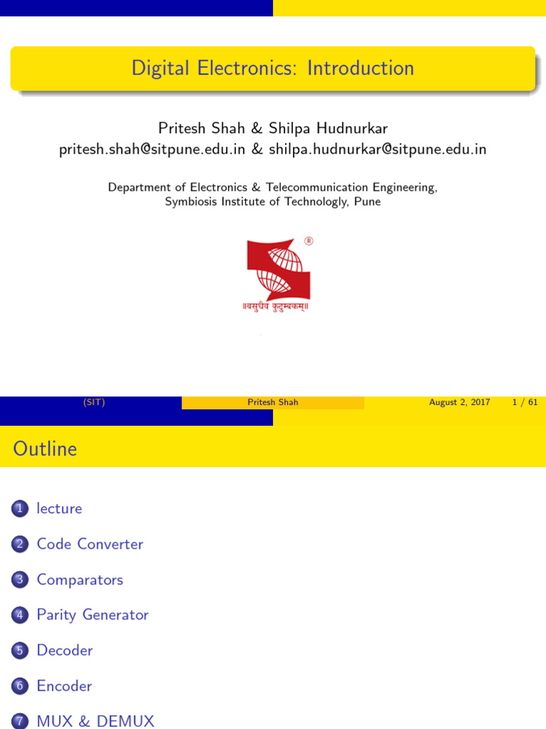 DigitalElectronics Unit2 02 | PDF | Arithmetic | Digital Electronics