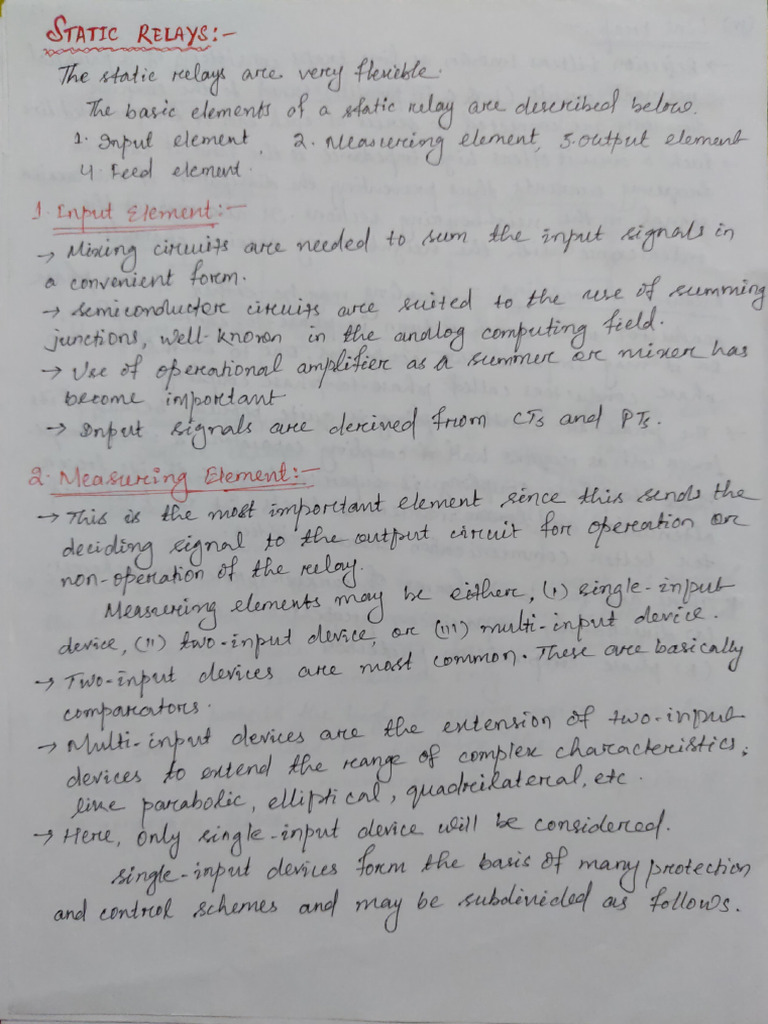 Static Relay Pdf Electrical Engineering