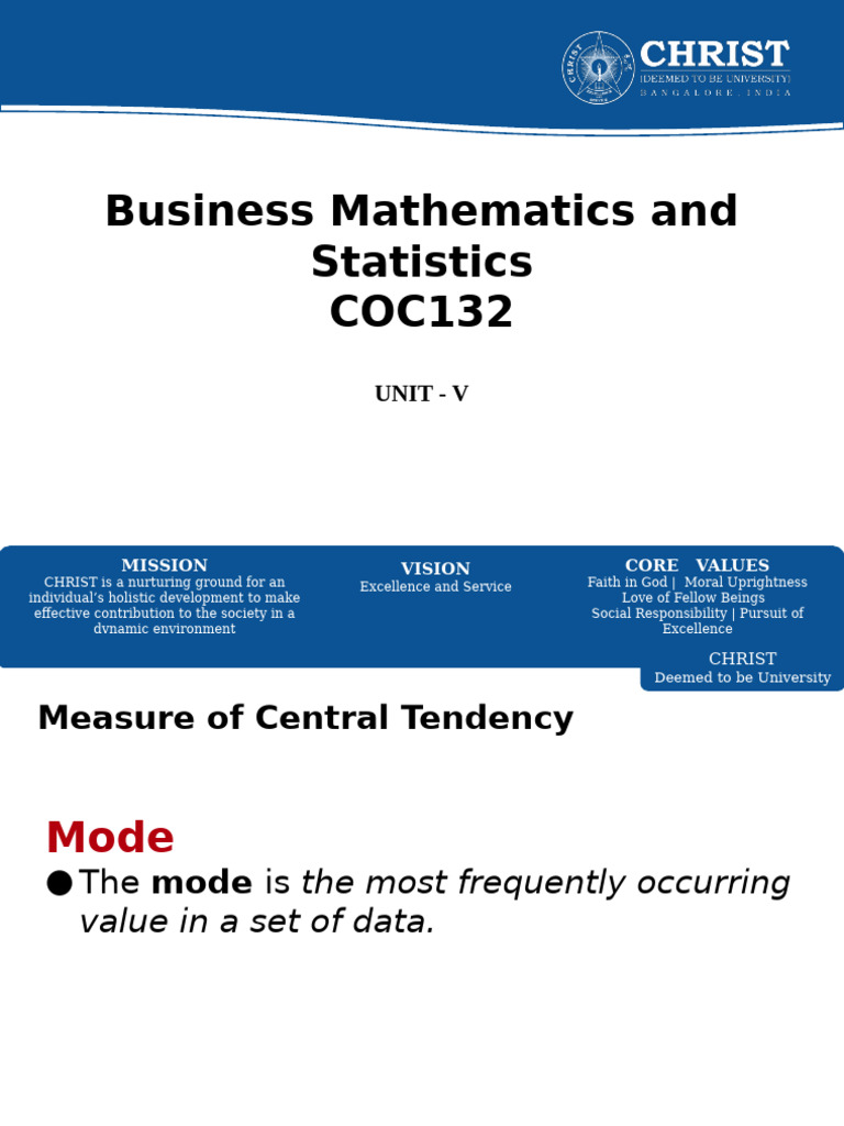 Business Math Essentials for Students | PDF | Average | Arithmetic Mean