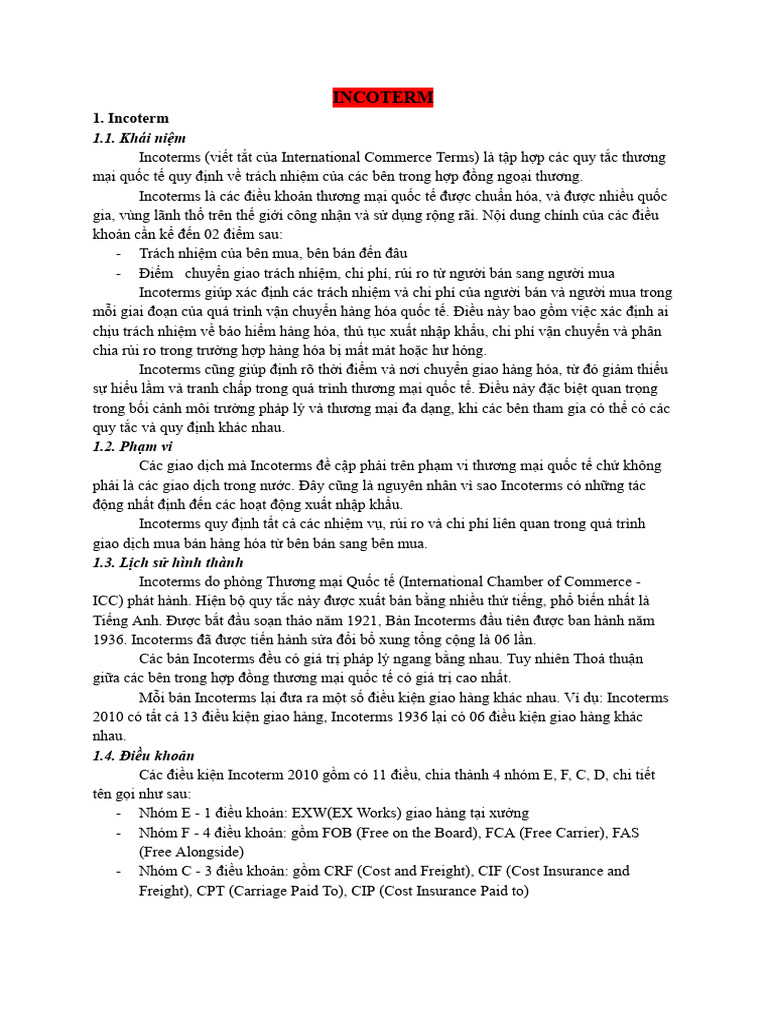 Incoterm pdf