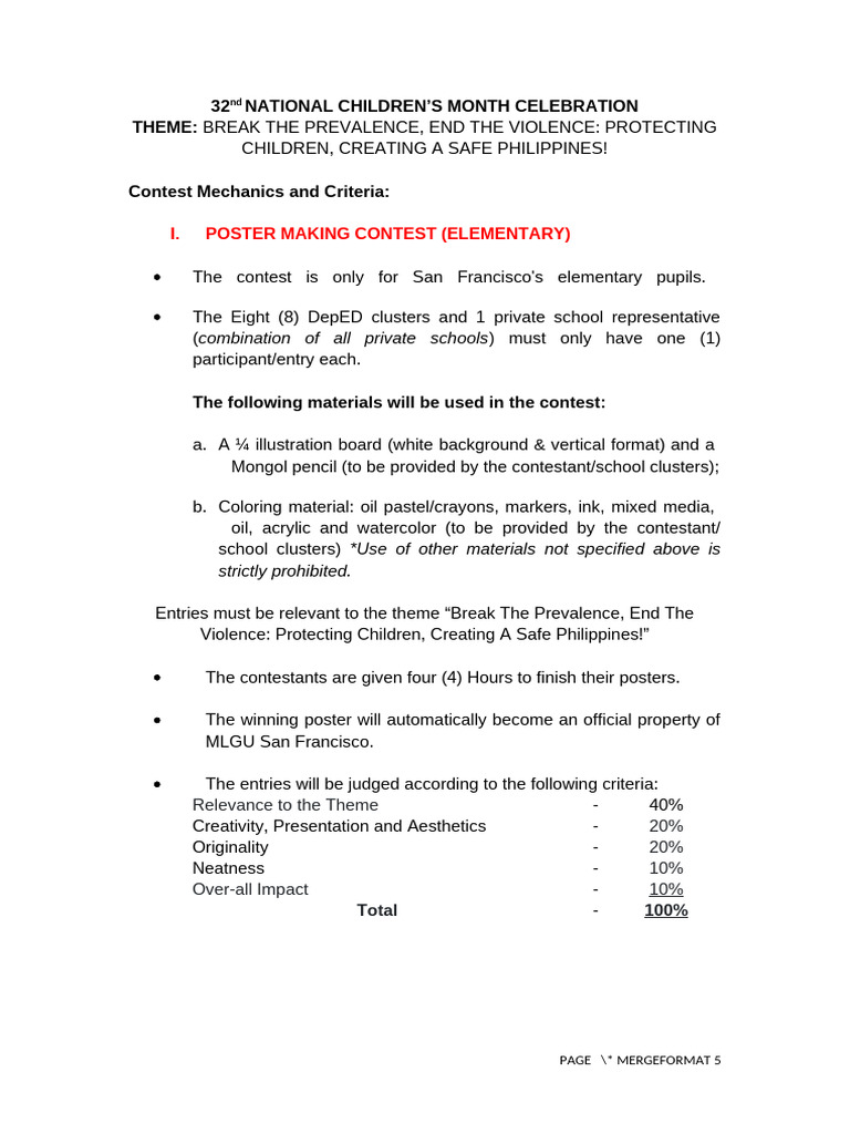 CMC 2024 Contest Mechanics Edited 1 1 | PDF | Storytelling