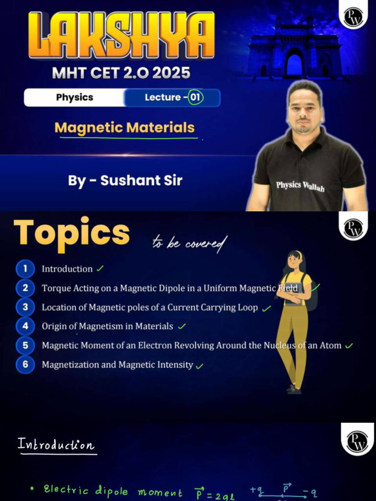 Magnetic Materials 01 Class Notes Pdf