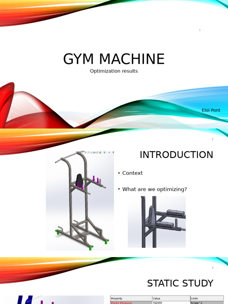 Gym Machine Optimization Insights | PDF