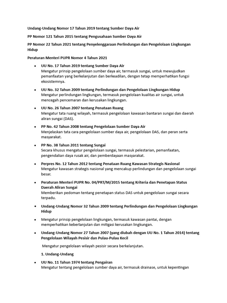 Undang-Undang Dan Regulasi | PDF