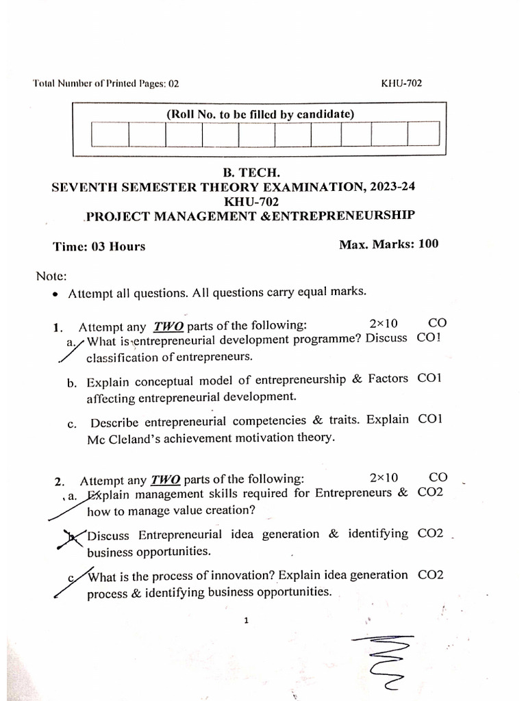 7th Sem Papes | PDF