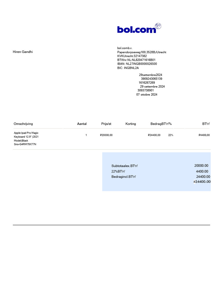 FATTURA ITALY intelligence overview