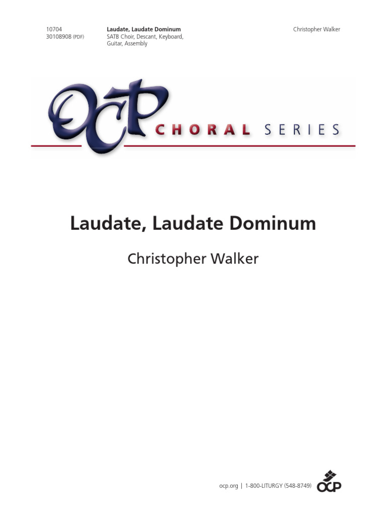 Laudate Dominum - Hymne SATB | PDF