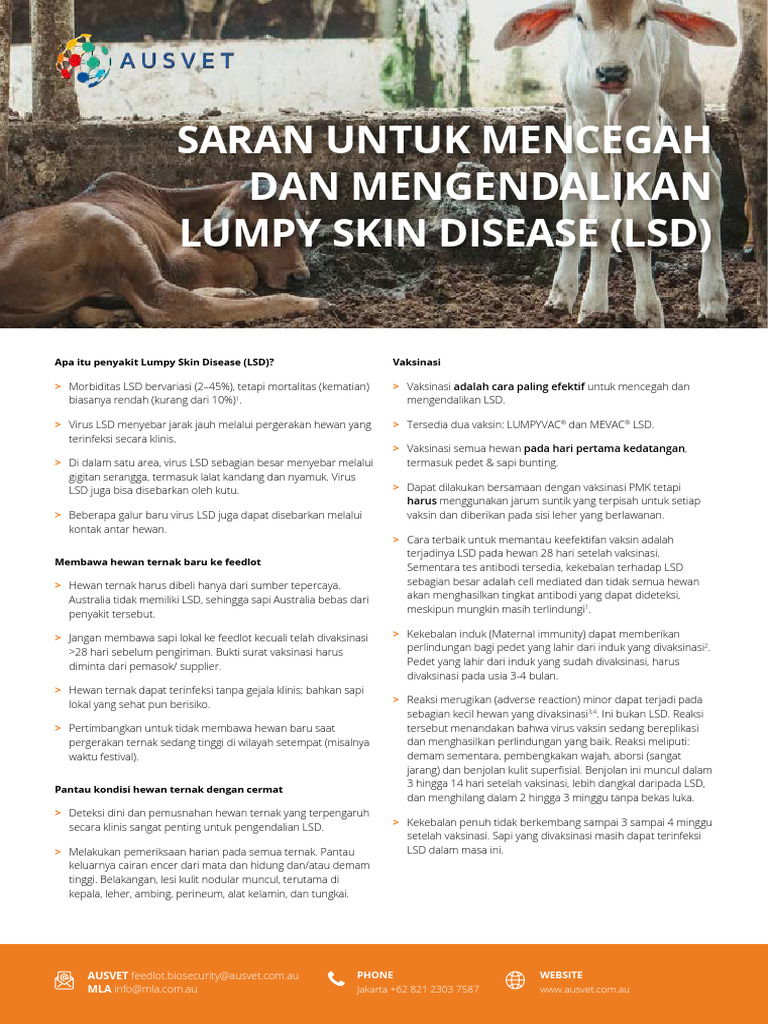 Pencegahan Lumpy Skin Disease di Feedlot | PDF