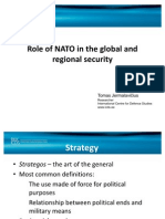 Role of NATO in The Global and Regional Security.