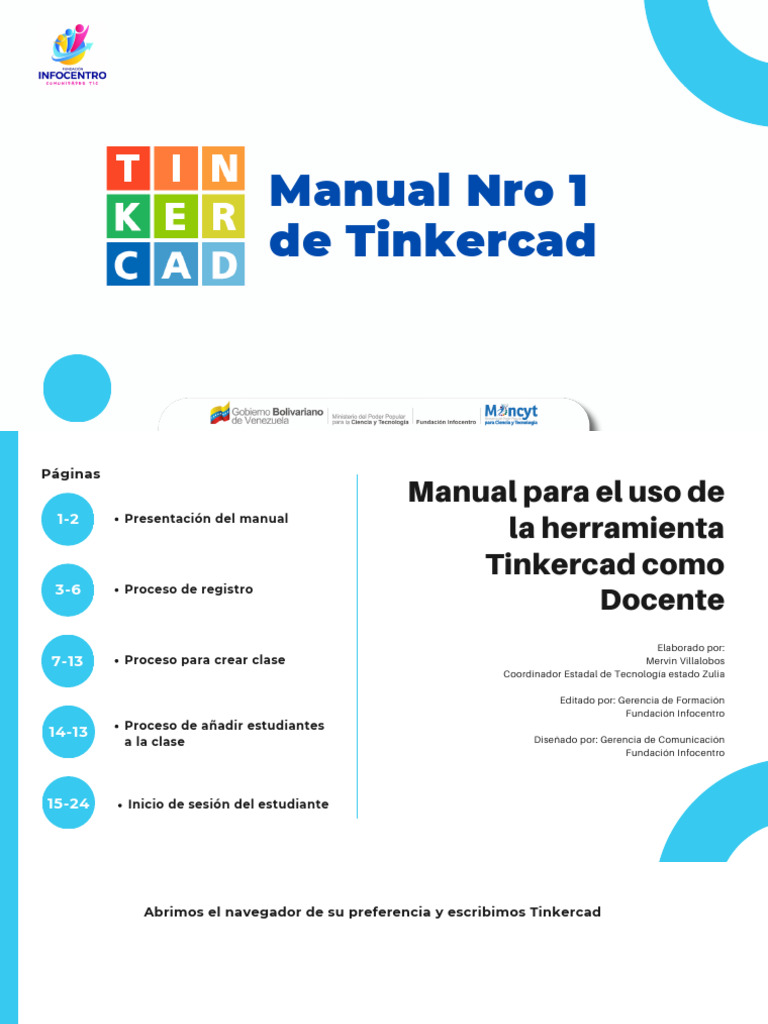 Manual Nro 1 de Tinkercad | PDF | Ventana (informática) | Software de ...