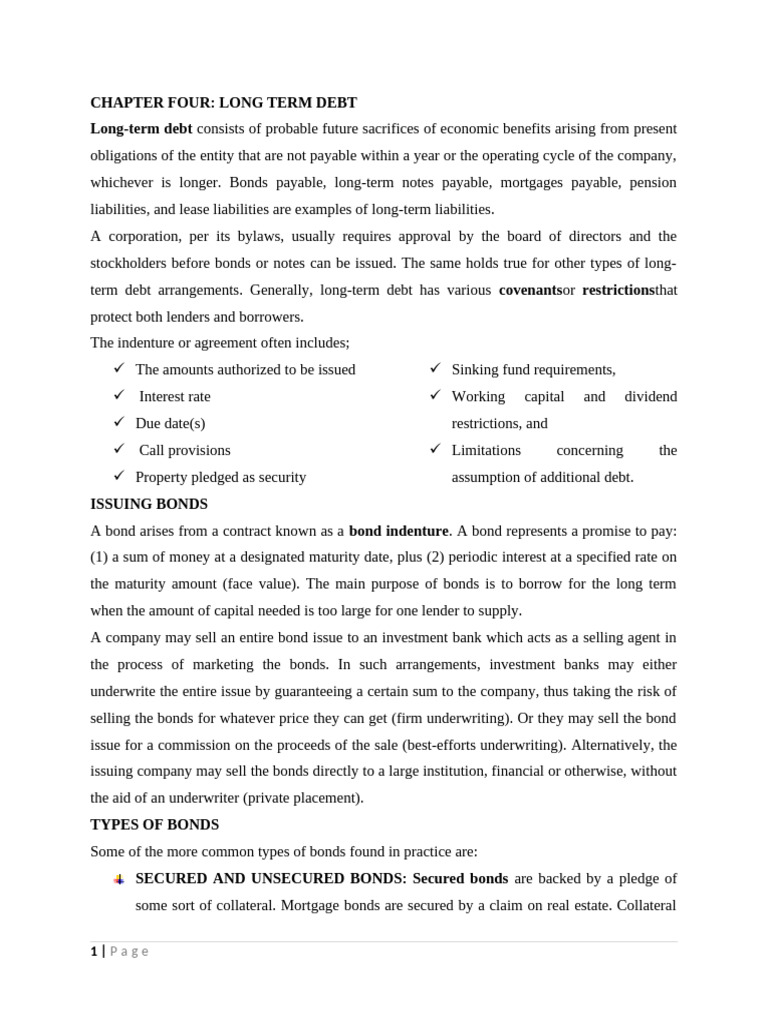 FA II Ch 4 | PDF | Bonds (Finance) | Promissory Note