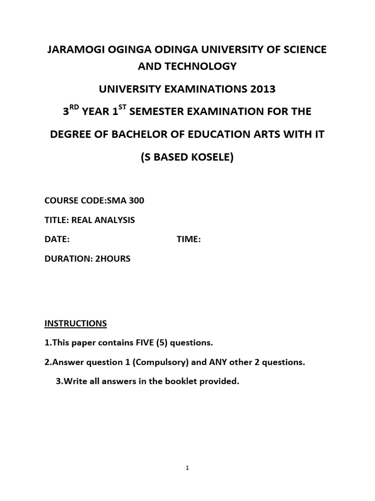 SMA 300 (1) | PDF | Real Number | Interval (Mathematics)
