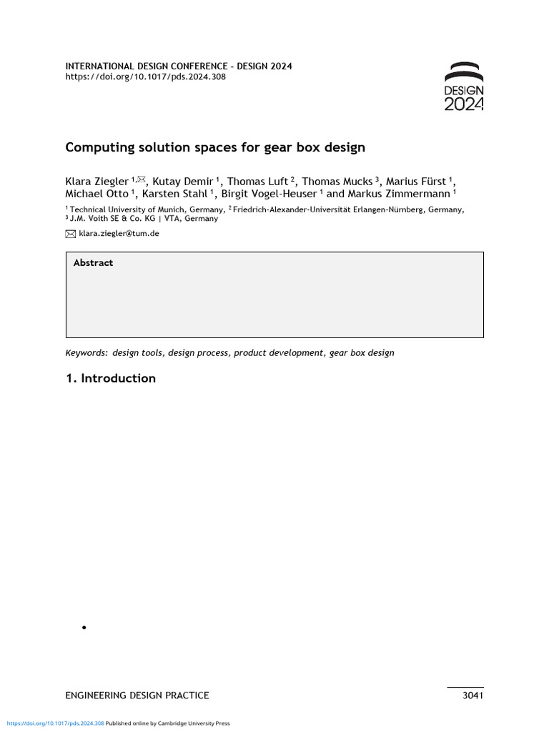 Gearbox Design Using Solution Spaces | PDF | Gear | Function (Mathematics)