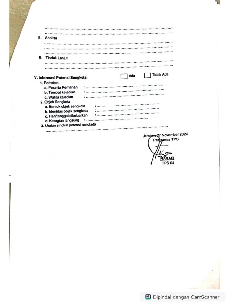 Contoh Pembuatan Form A | PDF