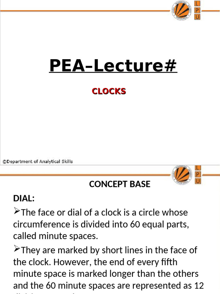 Clocks | PDF | Hour | Clock