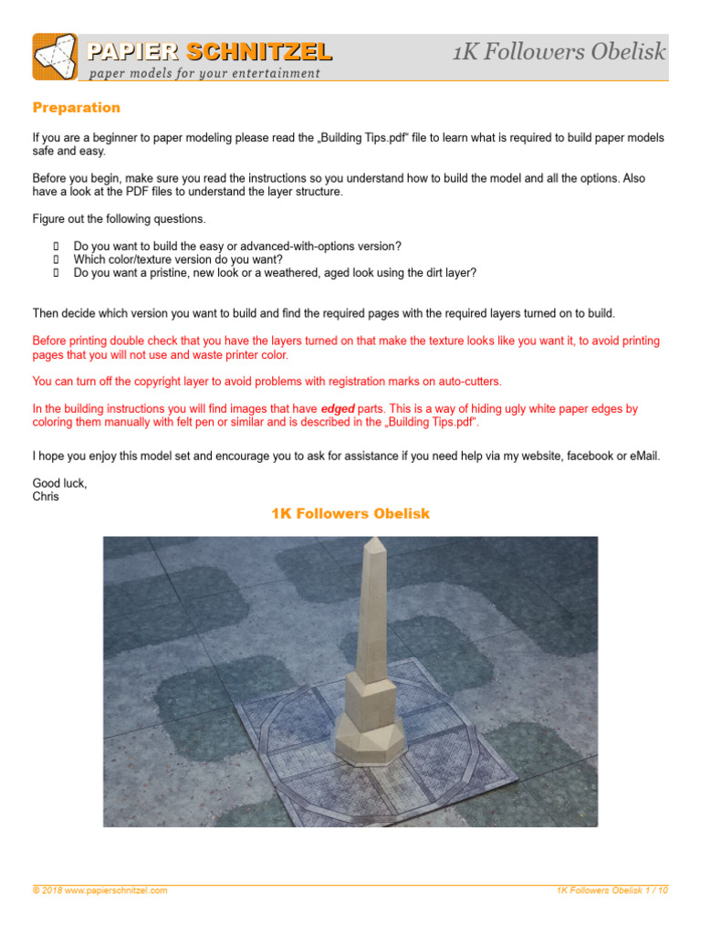 Instructions 1K Obelisk | PDF | Computing