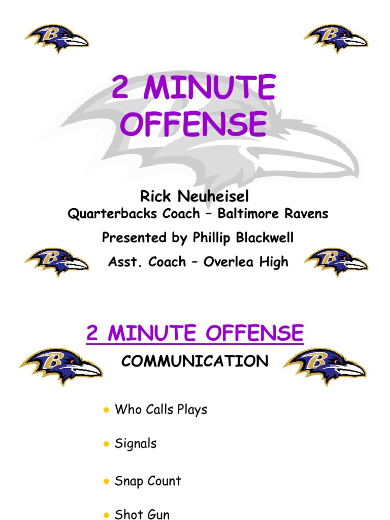 2 Minute Drill Offense Pdf