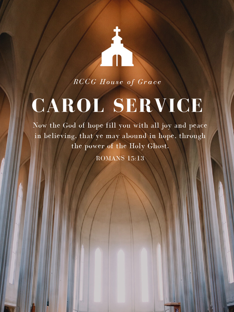 RCCG House of Grace Carol Service Outline | PDF