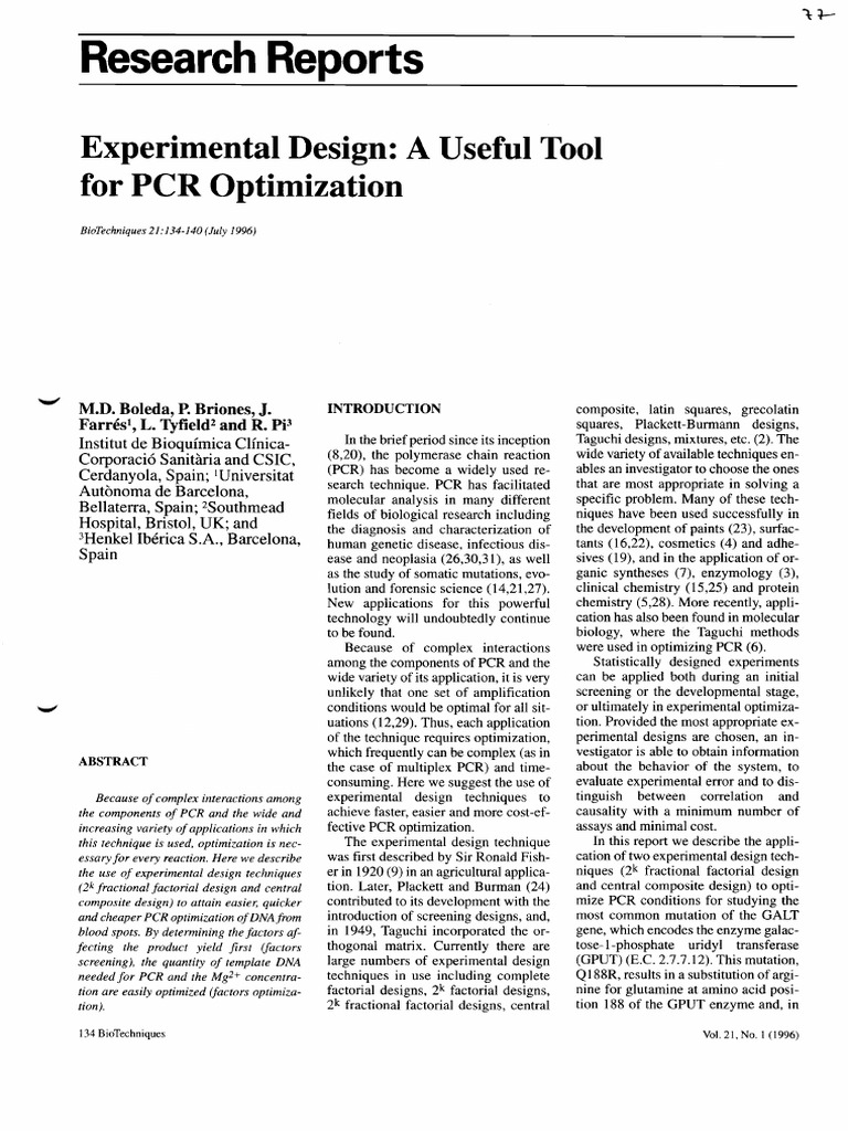 Article PCR | PDF