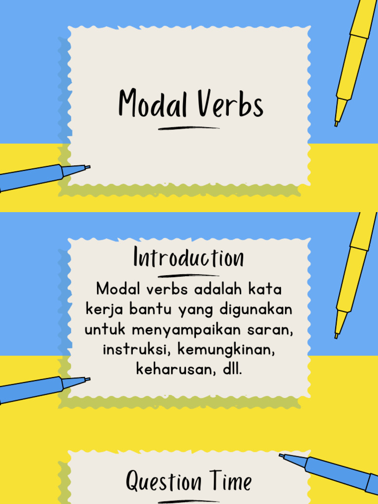 Modal Verbs Pdf Verb Linguistics