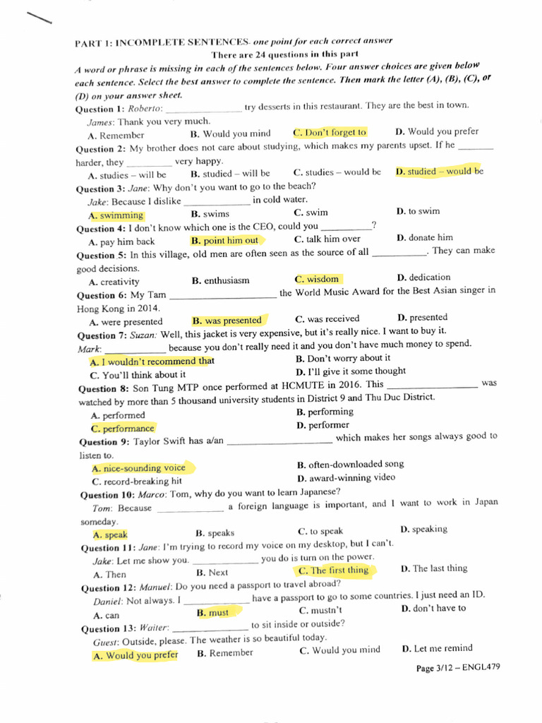 AV3 L Practice Test 1 | PDF