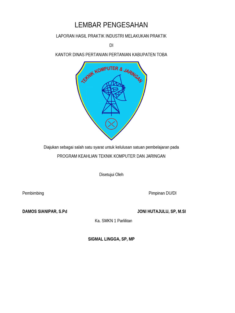 Lembar Pengesahan Fix | PDF