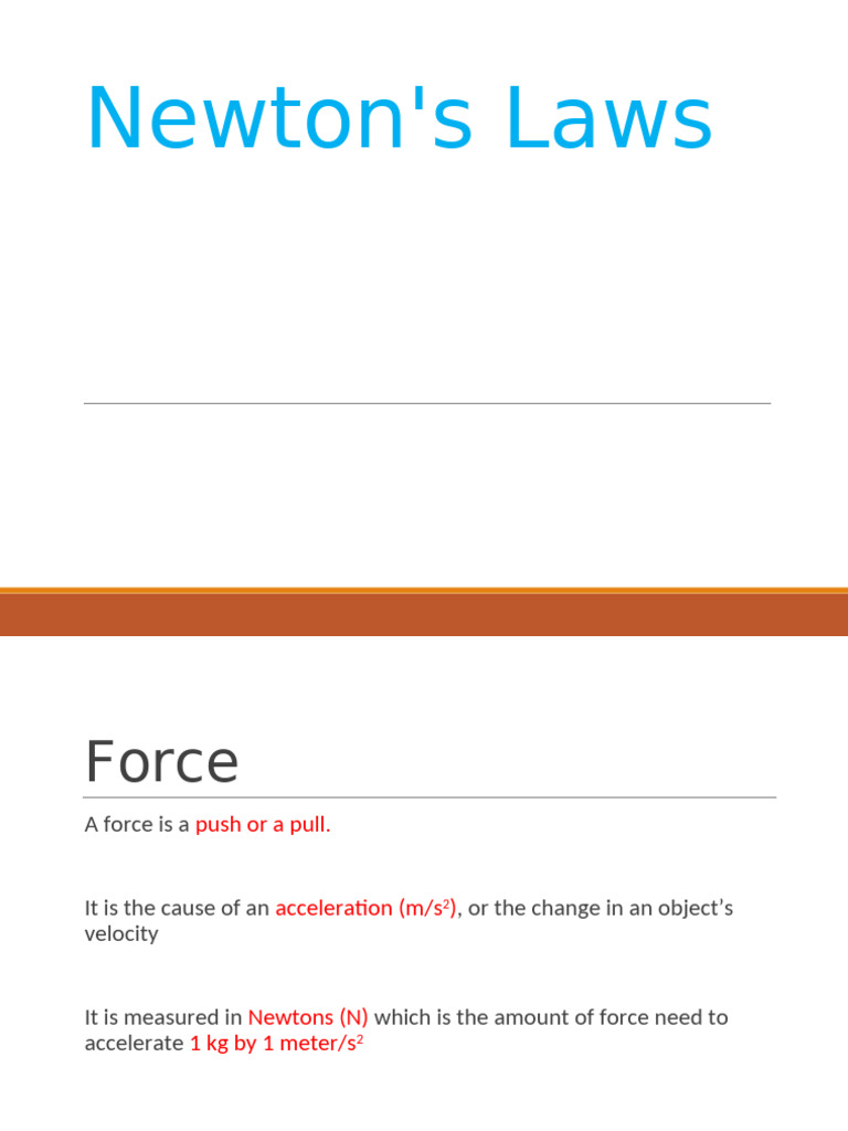 Newtons Laws Lecture 6 | PDF | Force | Friction