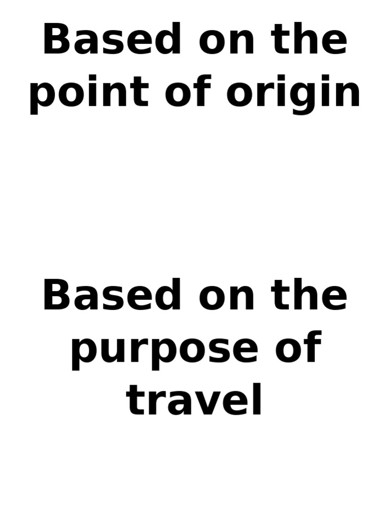 Based On The Point of Origin | PDF