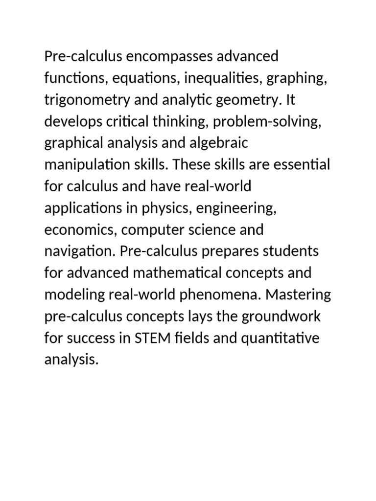 Precal | PDF | Summation | Trigonometric Functions