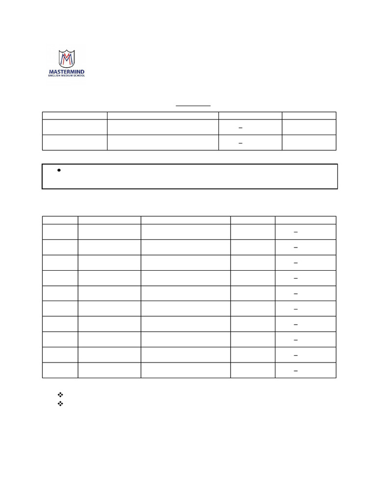 Final Exam Routine Class III 2024 | PDF