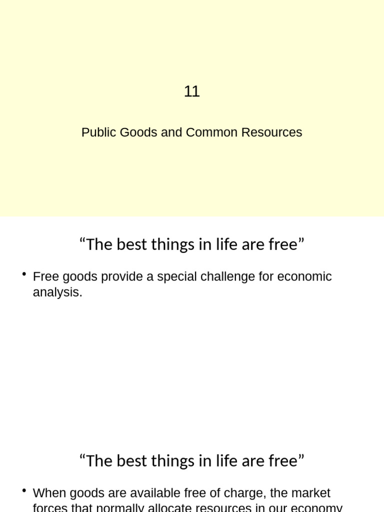11 Public Goods Pdf Goods Cost Benefit Analysis