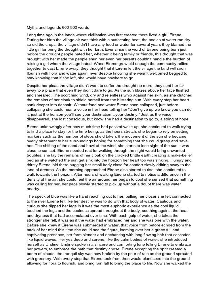 Myths and Legend | PDF
