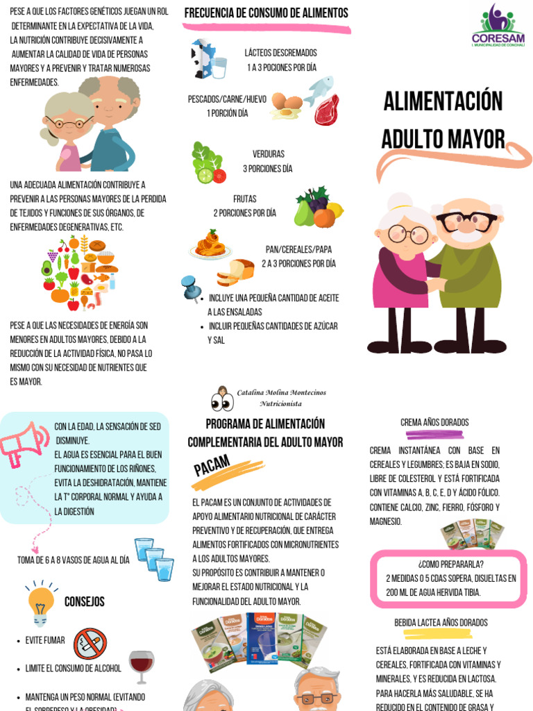 Nutrición Saludable para Adultos Mayores | PDF | Alimentos | Nutrición