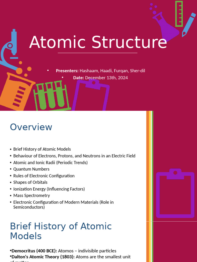 Understanding Atomic Structure Basics | PDF | Atomic Orbital | Atoms