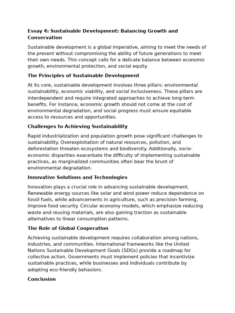 Sustainable Development | PDF | Sustainable Development | Sustainability