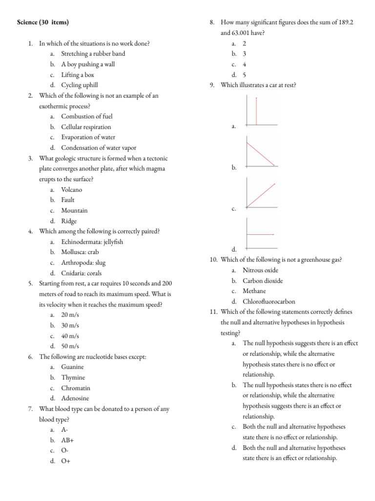 Worksheet UPCAT SCI 01 Lane | PDF | Cell (Biology)