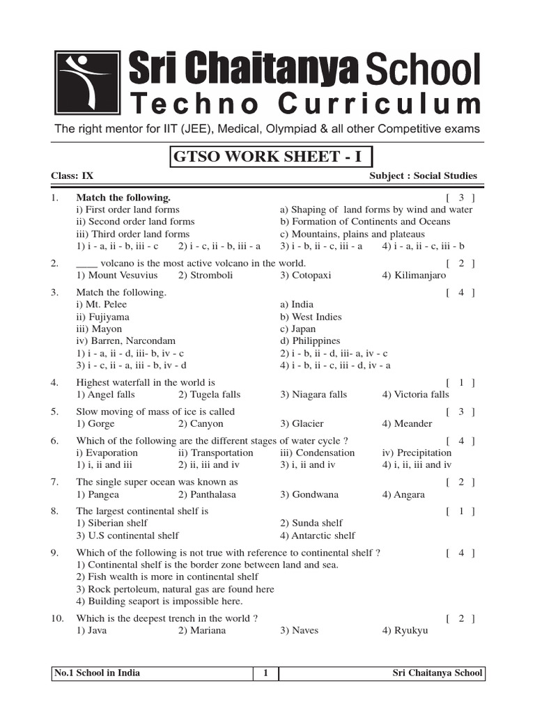 9 class gtso work sheet 1 1 natural realms of the earth pdf