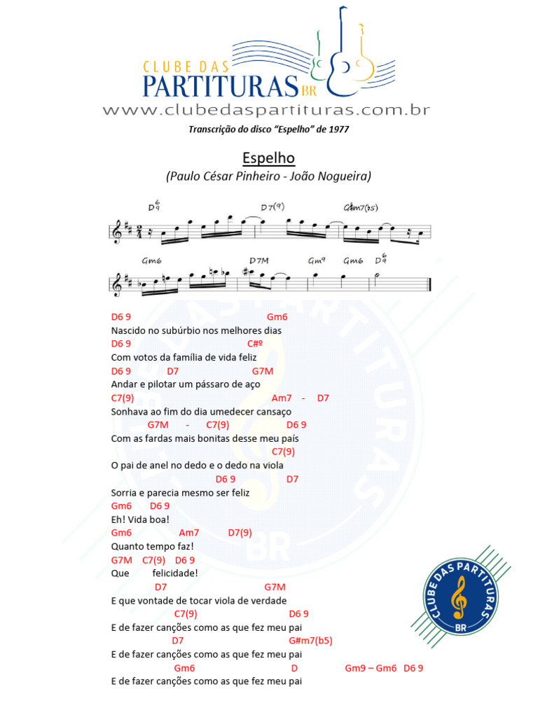 Letra da Música 