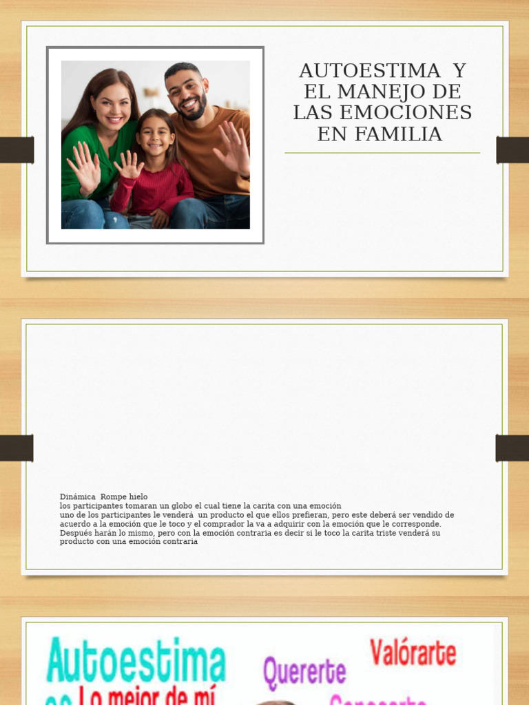 Autoestima y El Manejo de Las Emociones en | PDF