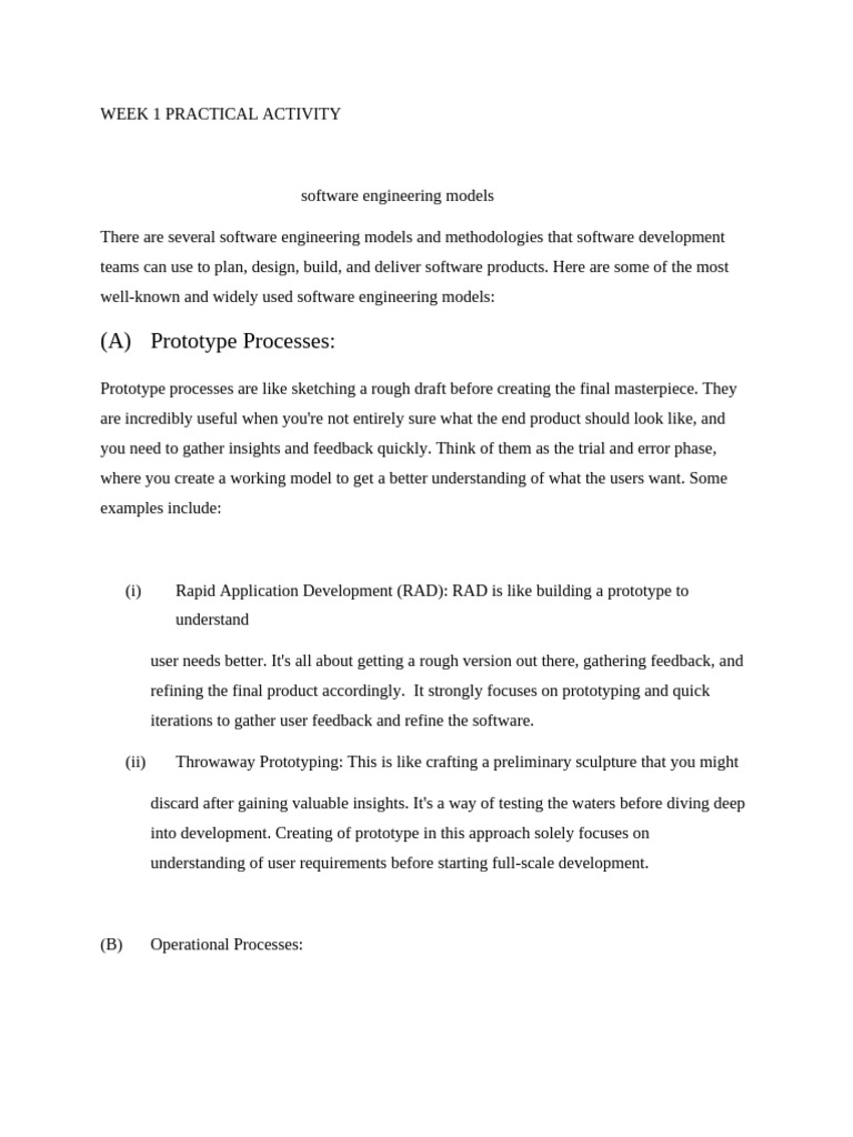 Com 324 Week 1 - 2 Practical Activity_121445 | PDF | Software ...