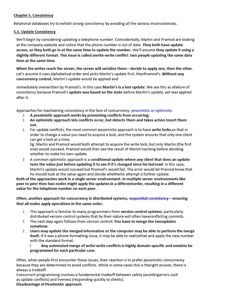 Notes NoSQL Module 2 Leason 5 | PDF | Database Transaction ...