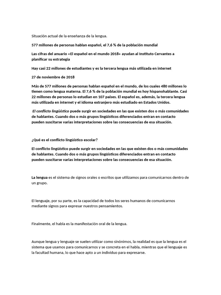 La Lengua Es El Sistema De Signos Orales O Escritos Que Utilizamos Para