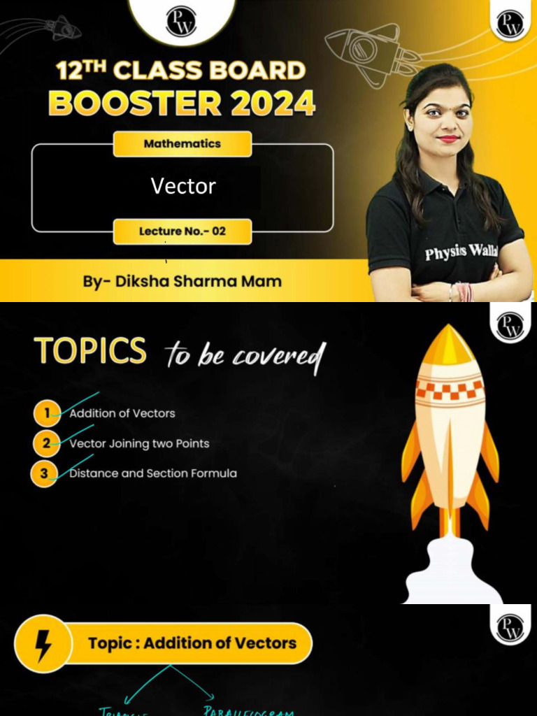 Vector 02 Class Notes PDF | PDF